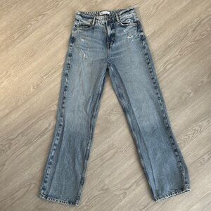 Zara Light Blue Straight Leg Jeans